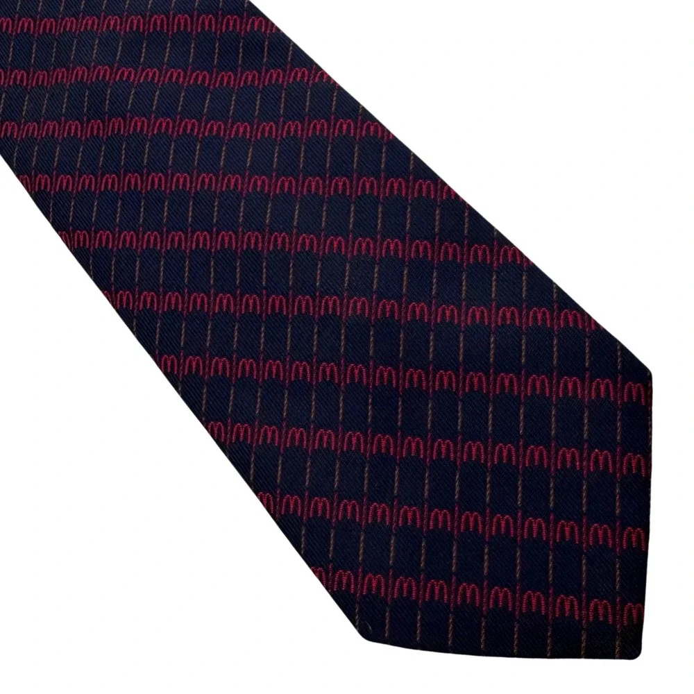 Vintage 80s McDonalds Manager Neck Tie 56